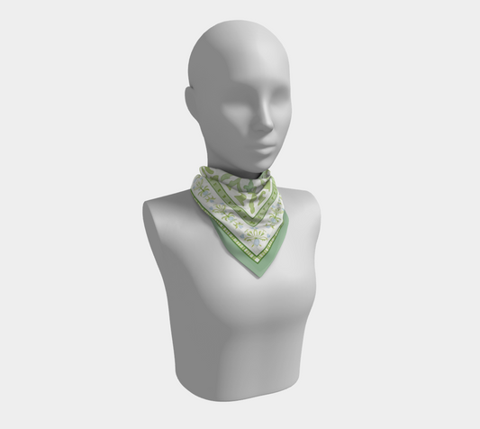 Green Chinoiserie Scarf