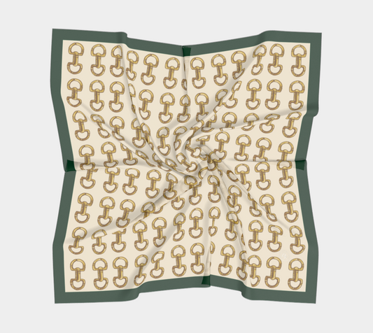 Green Horse Bit Scarf