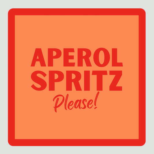 Aperol Spritz Please! Party Coasters (Set of 12)