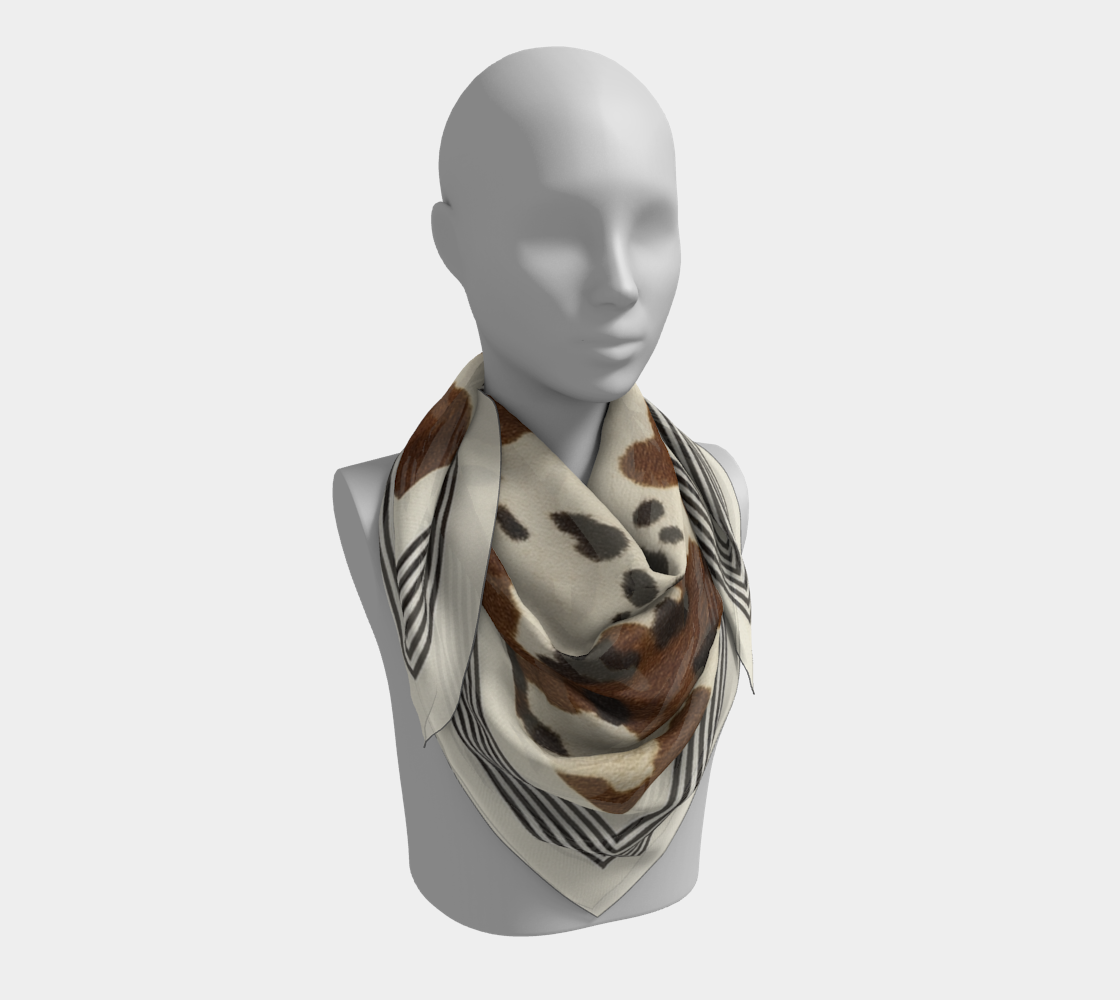 Cow Print Scarf
