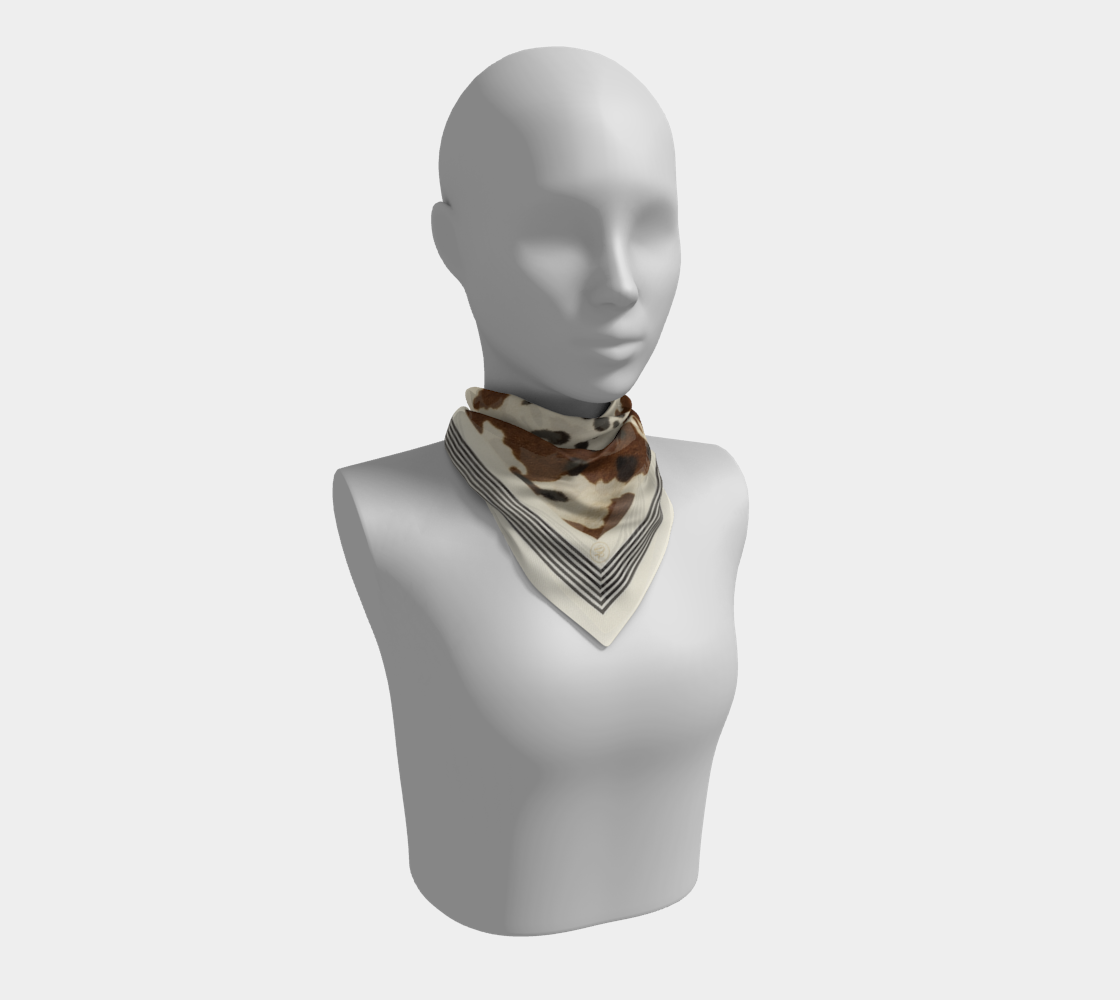 Cow Print Scarf