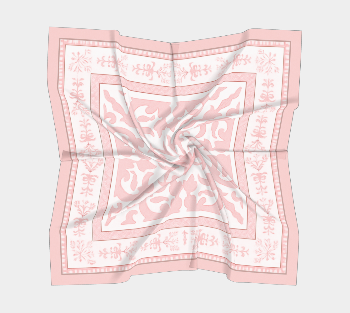 Pink Chinoiserie Scarf
