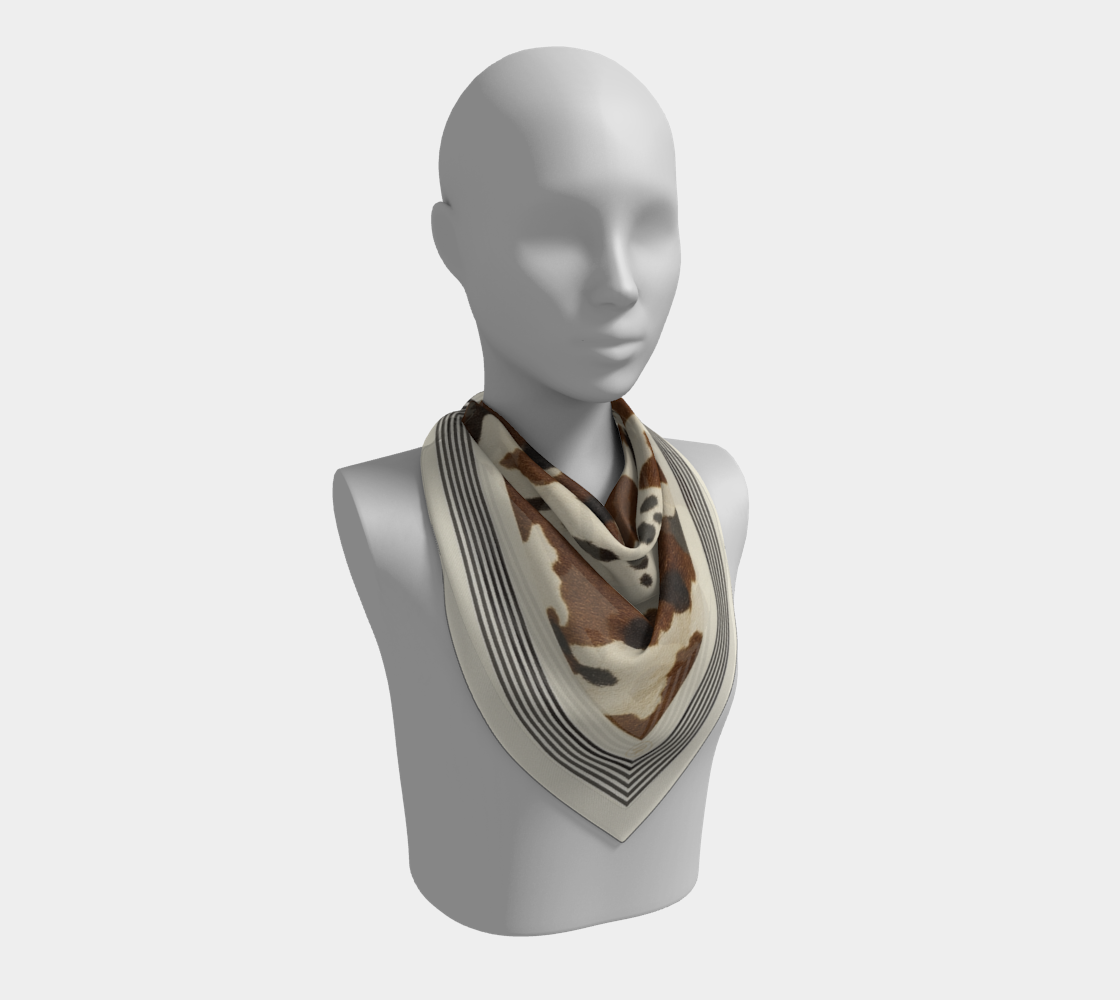 Cow Print Scarf