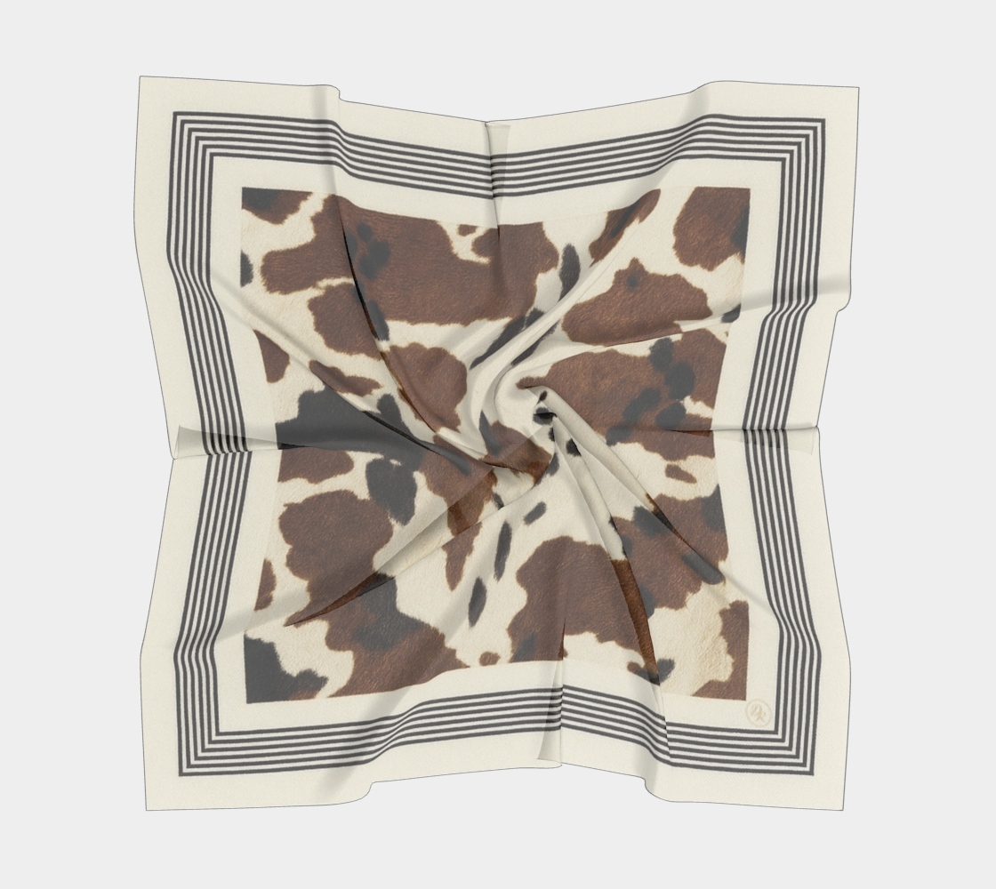Cow Print Scarf