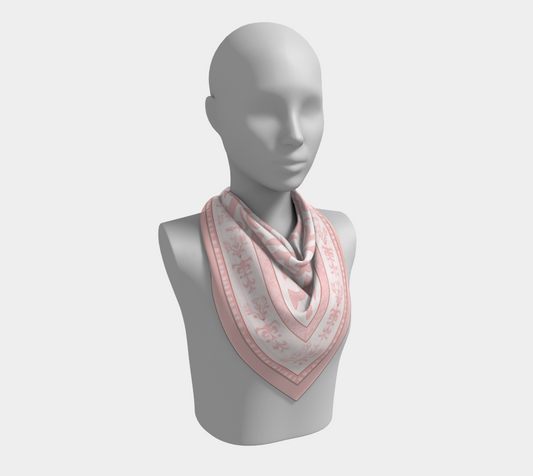 Pink Chinoiserie Scarf
