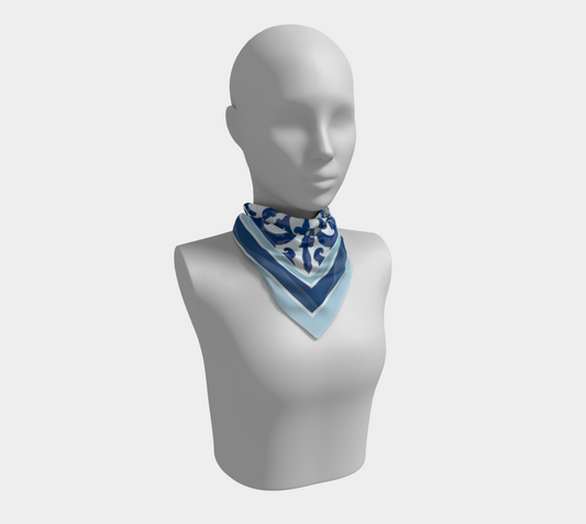 All the Blues Chinoiserie Scarf