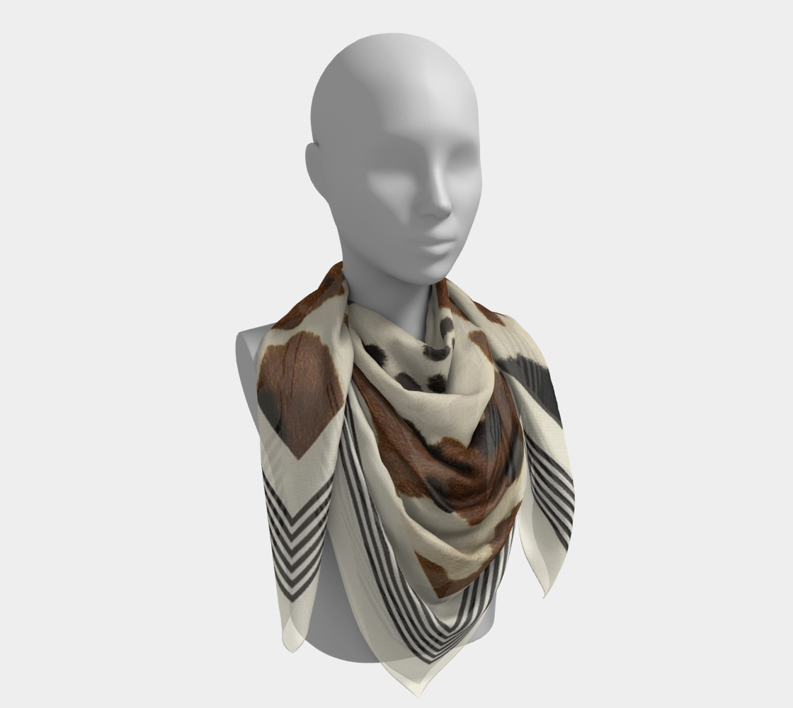 Cow Print Scarf