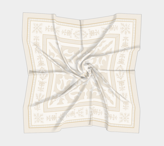 Beige Chinoiserie Scarf